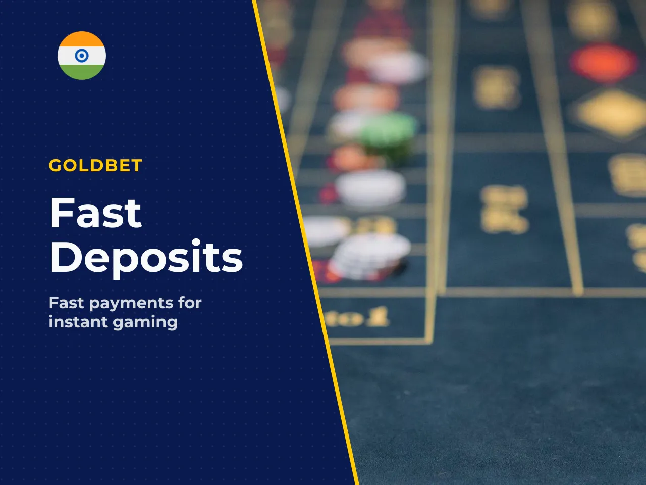 For Indian players, payment methods UPI